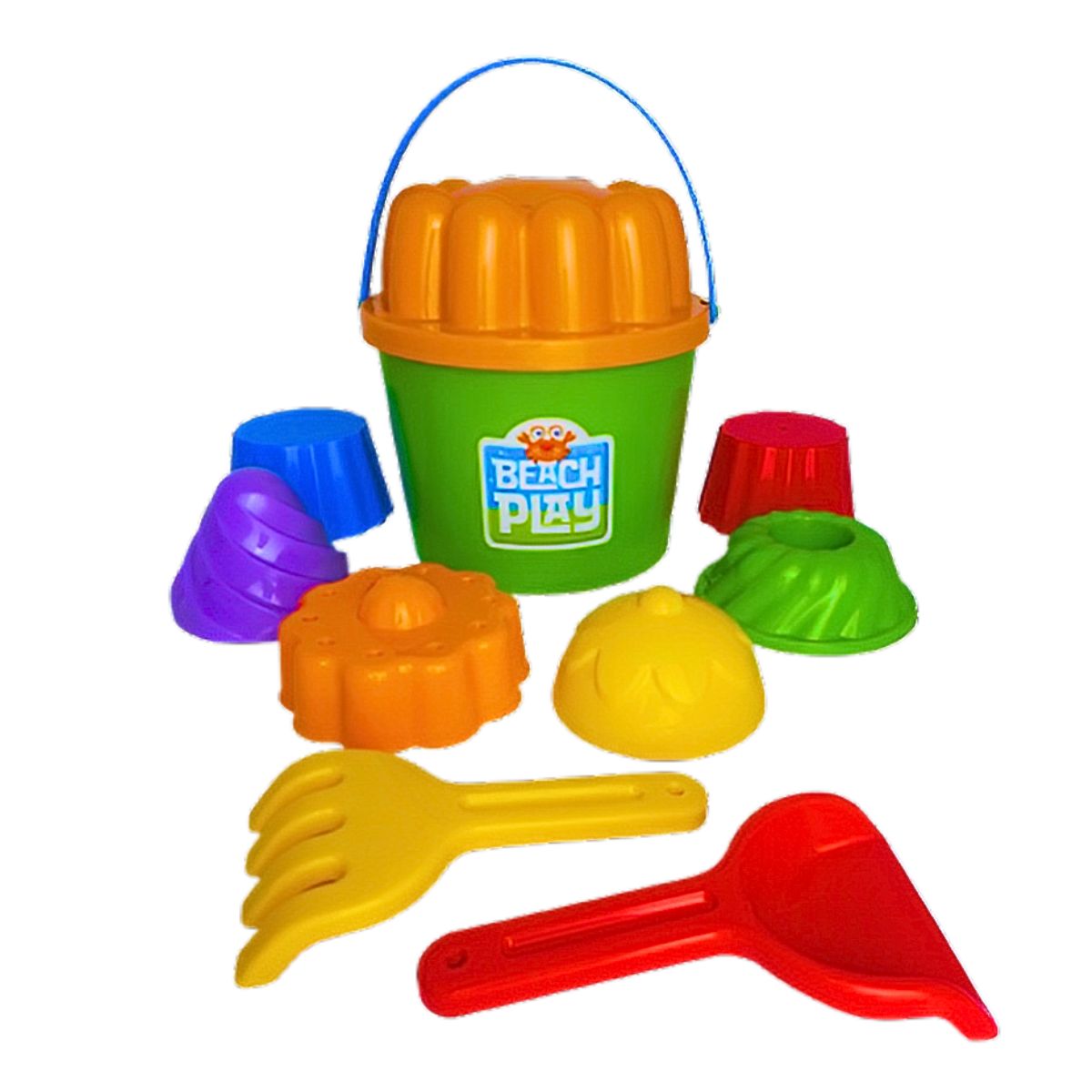 Brinquedo Balde Praia Beach Play Laranja - Usual Brinquedos Brinquedo Balde Praia Beach Play Laranja - Usual Brinquedos